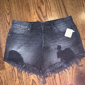 Black Jean Shorts - Free People